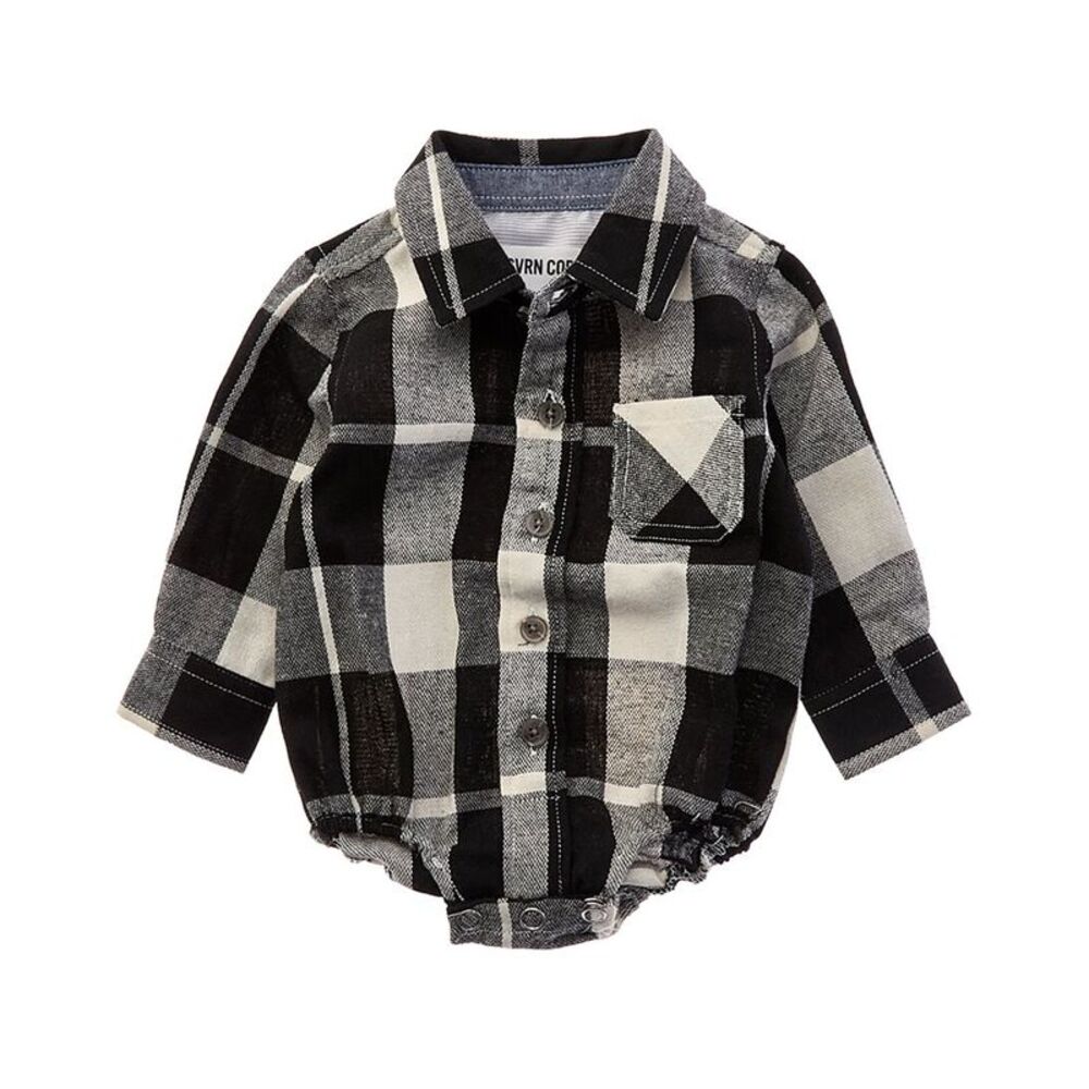 Sovereign Code Arin One-Piece Button Down Shirt, Black